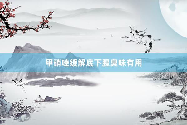 甲硝唑缓解底下腥臭味有用